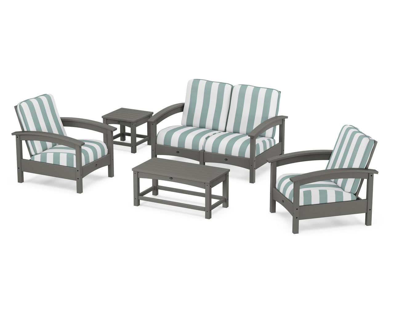 Trex Rockport Club 6-Piece Deep Seating Conversation Set