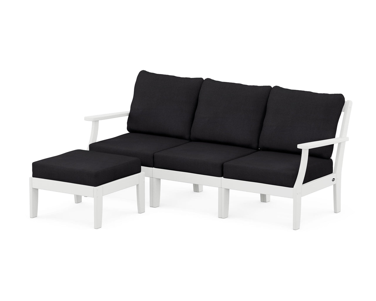 Trex Yacht Club Modular 4-Piece Deep Seating Set with Ottoman