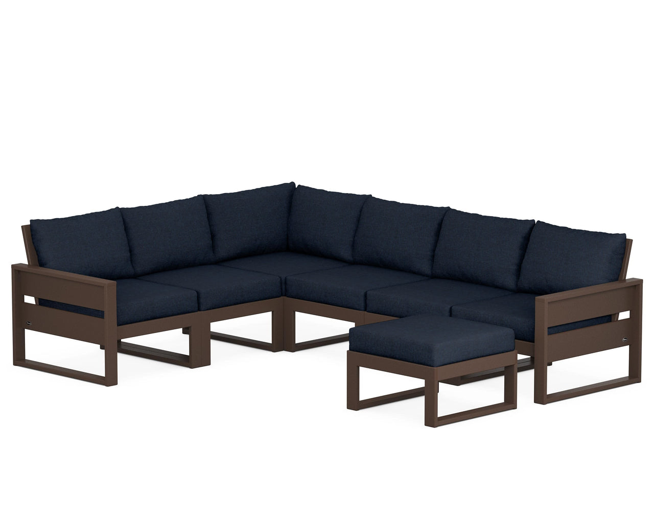 Trex Eastport 6-Piece Sectional with Ottoman