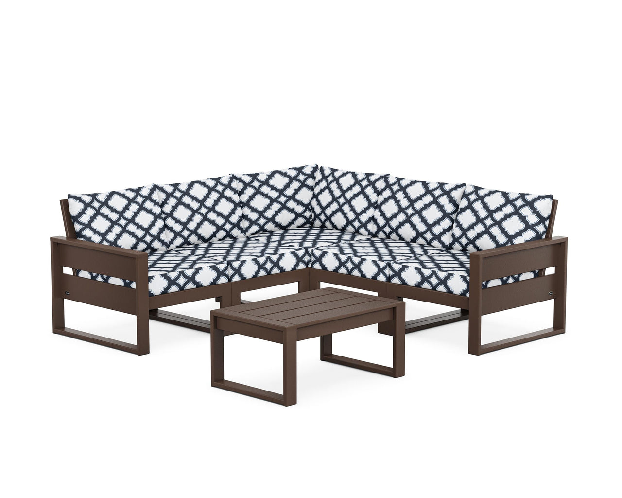 Trex Eastport 6-Piece Deep Seating Sectional + Coffee Table Set