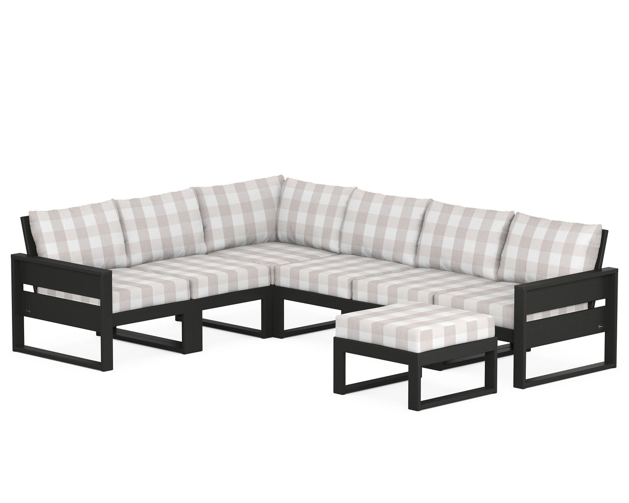 Trex Eastport 6-Piece Sectional with Ottoman