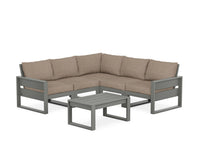 Thumbnail for Trex Eastport 6-Piece Deep Seating Sectional + Coffee Table Set