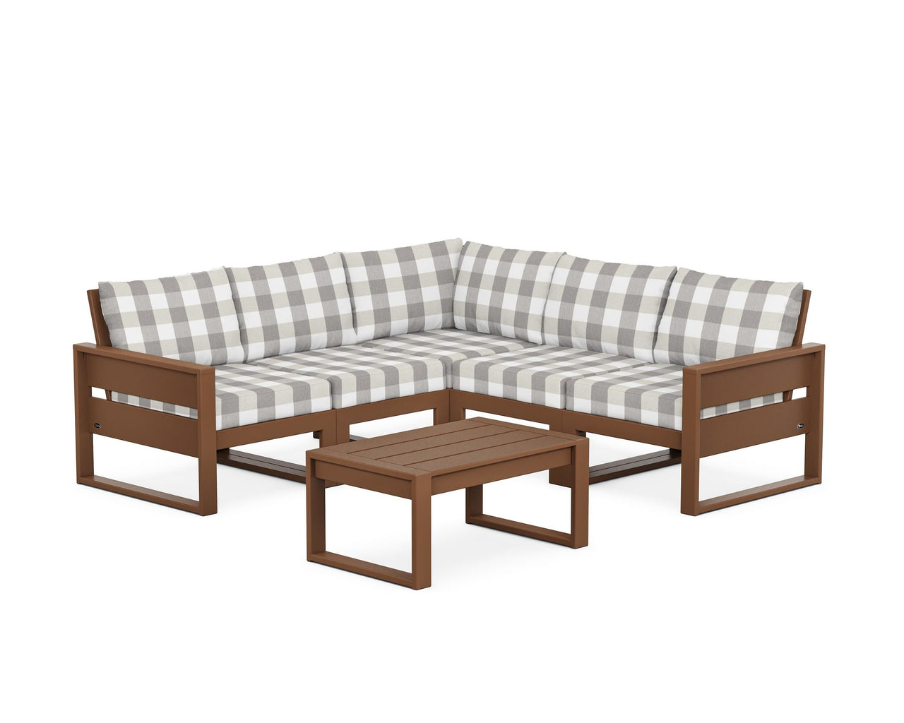 Trex Eastport 6-Piece Deep Seating Sectional + Coffee Table Set