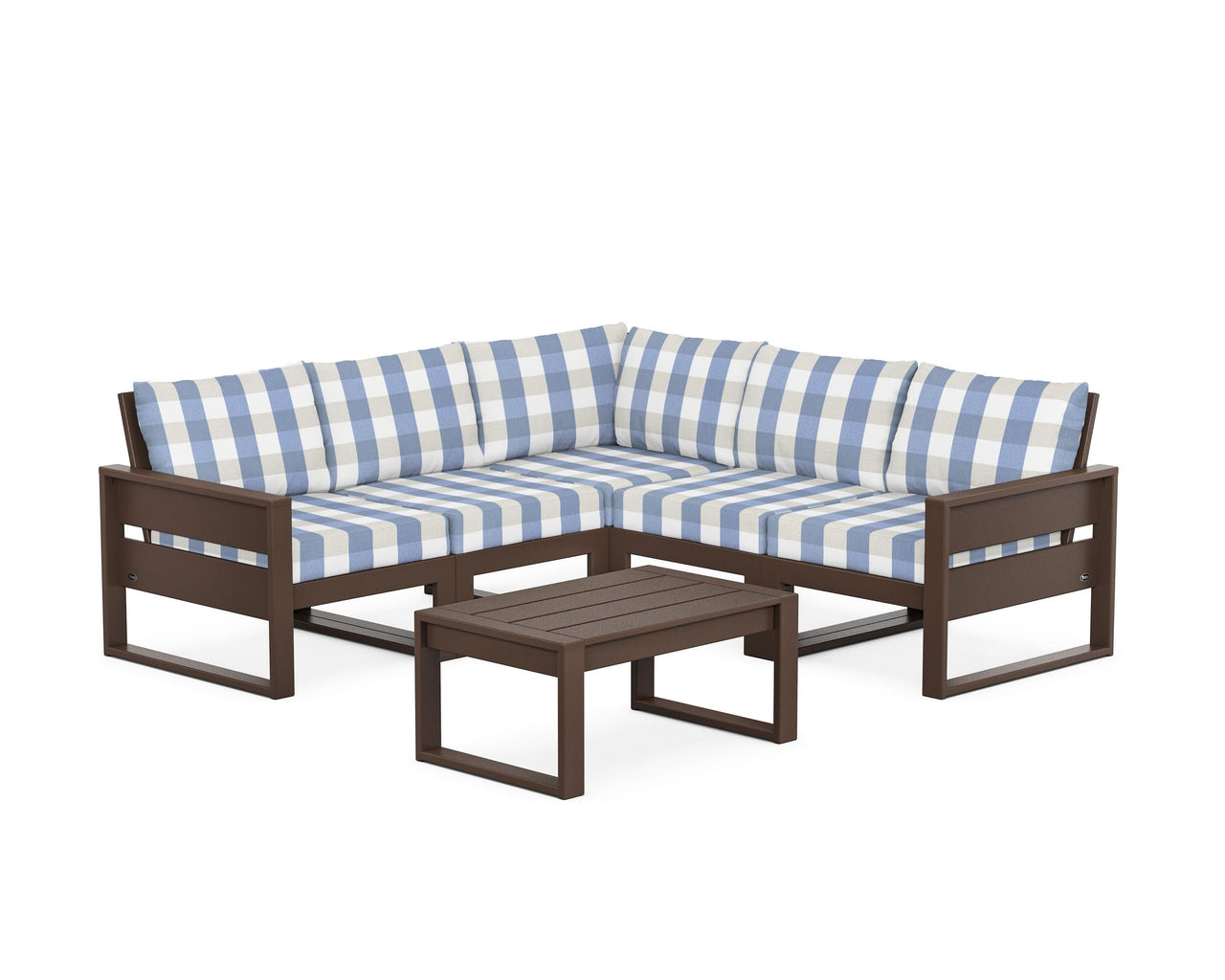 Trex Eastport 6-Piece Deep Seating Sectional + Coffee Table Set