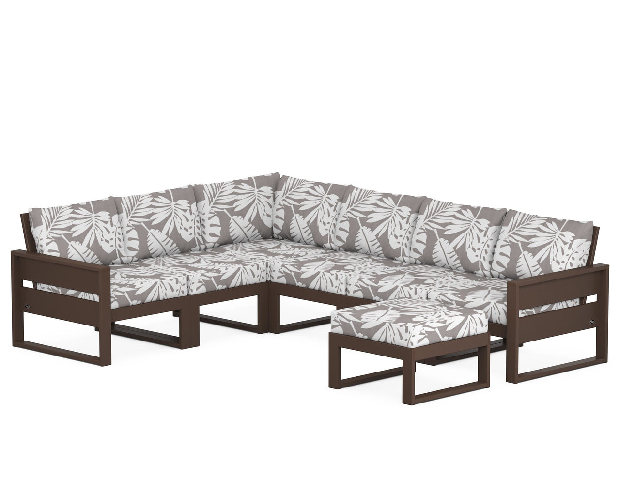 Trex Eastport 6-Piece Sectional with Ottoman