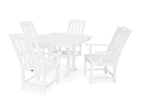 Thumbnail for Trex Yacht Club 5-Piece Farmhouse Trestle Arm Chair Dining Set
