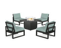 Thumbnail for Trex Eastport Modular 5-Piece Deep Seating Set with Square Fire Pit Table