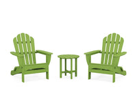 Thumbnail for Trex 3-Piece Monterey Bay Folding Adirondack Set