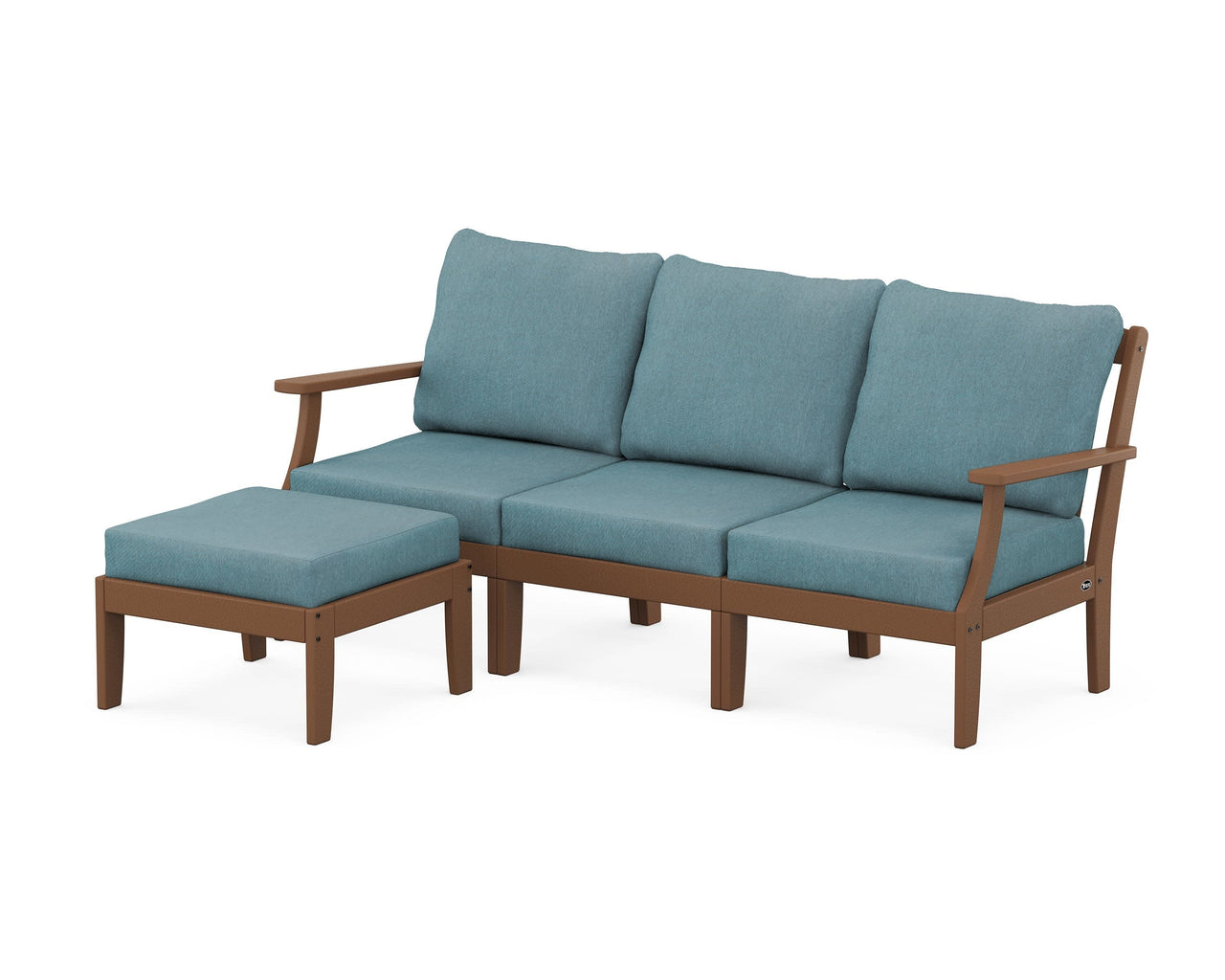 Trex Yacht Club Modular 4-Piece Deep Seating Set with Ottoman