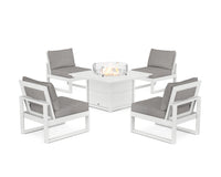 Thumbnail for Trex Eastport Modular 5-Piece Deep Seating Set with Square Fire Pit Table