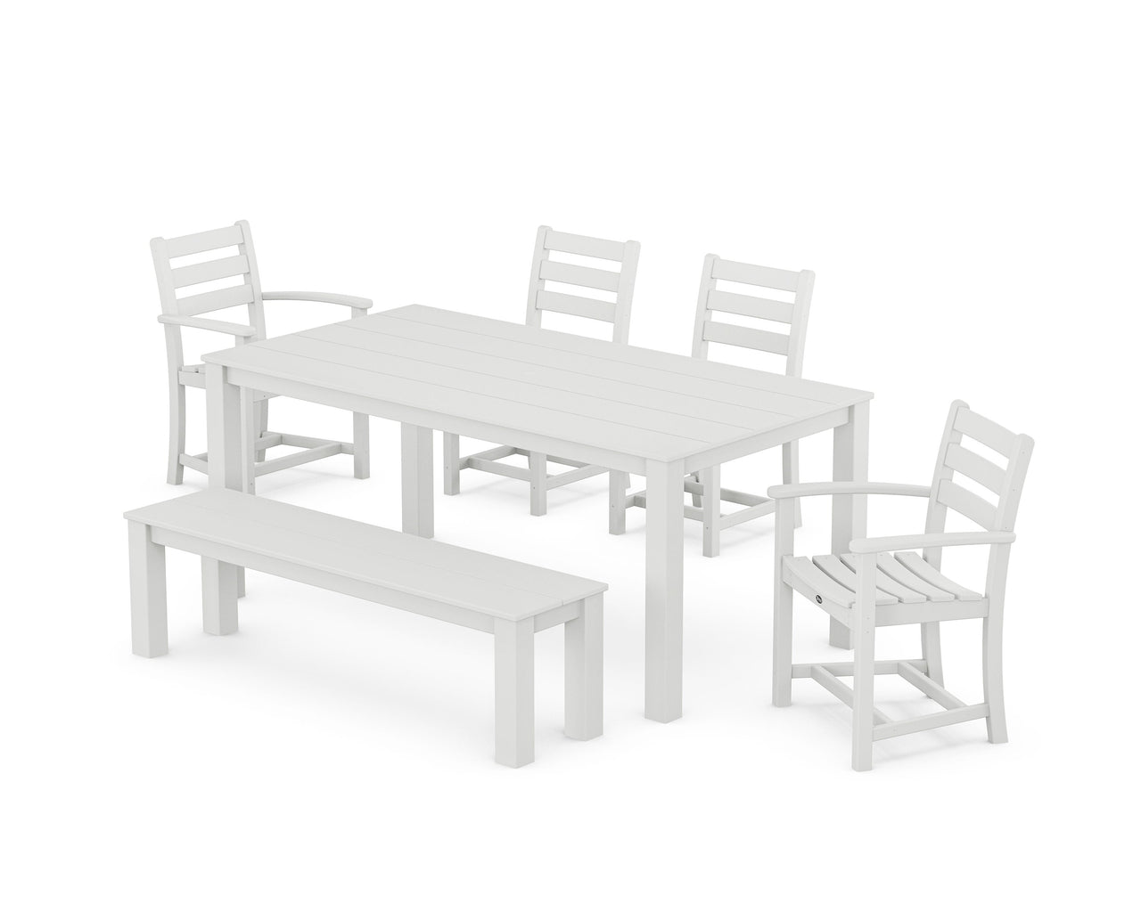 Trex Monterey Bay 6-Piece Parsons Dining Set with Bench
