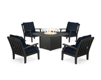 Thumbnail for Trex Yacht Club 5-Piece Deep Seating Set with Fire Pit Table