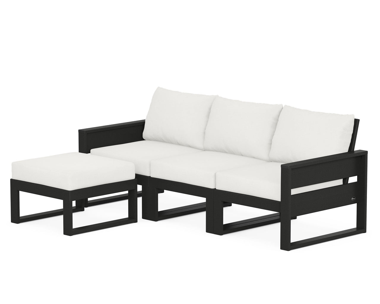 Trex Eastport 4- Piece Sectional with Ottoman