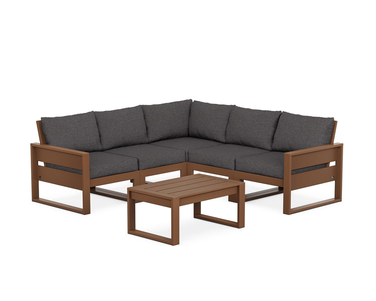 Trex Eastport 6-Piece Deep Seating Sectional + Coffee Table Set