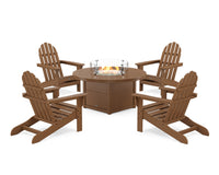 Thumbnail for Trex Cape Cod Adirondack 5-Piece Set with Round Fire Pit Table