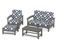Thumbnail for Trex Rockport 4-Piece Deep Seating Conversation Group