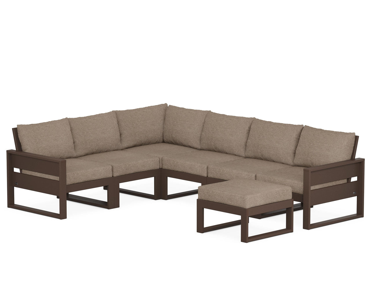 Trex Eastport 6-Piece Sectional with Ottoman