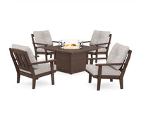 Thumbnail for Trex Cape Cod 5-Piece Deep Seating Set with Fire Pit Table