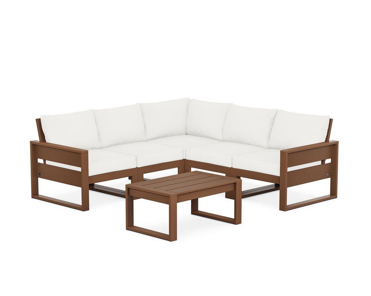 Trex Eastport 6-Piece Deep Seating Sectional + Coffee Table Set