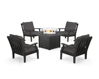 Thumbnail for Trex Yacht Club 5-Piece Deep Seating Set with Square Fire Pit Table