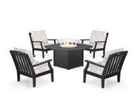 Thumbnail for Trex Yacht Club 5-Piece Deep Seating Set with Fire Pit Table