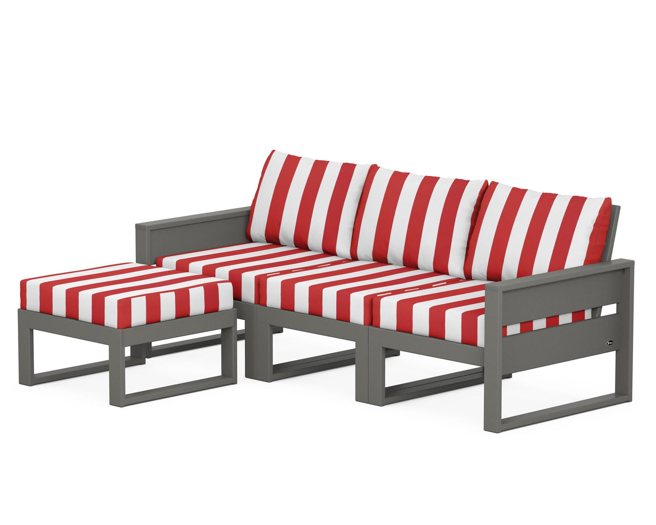 Trex Eastport 4- Piece Sectional with Ottoman