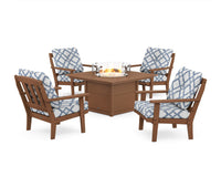 Thumbnail for Trex Cape Cod 5-Piece Deep Seating Set with Fire Pit Table