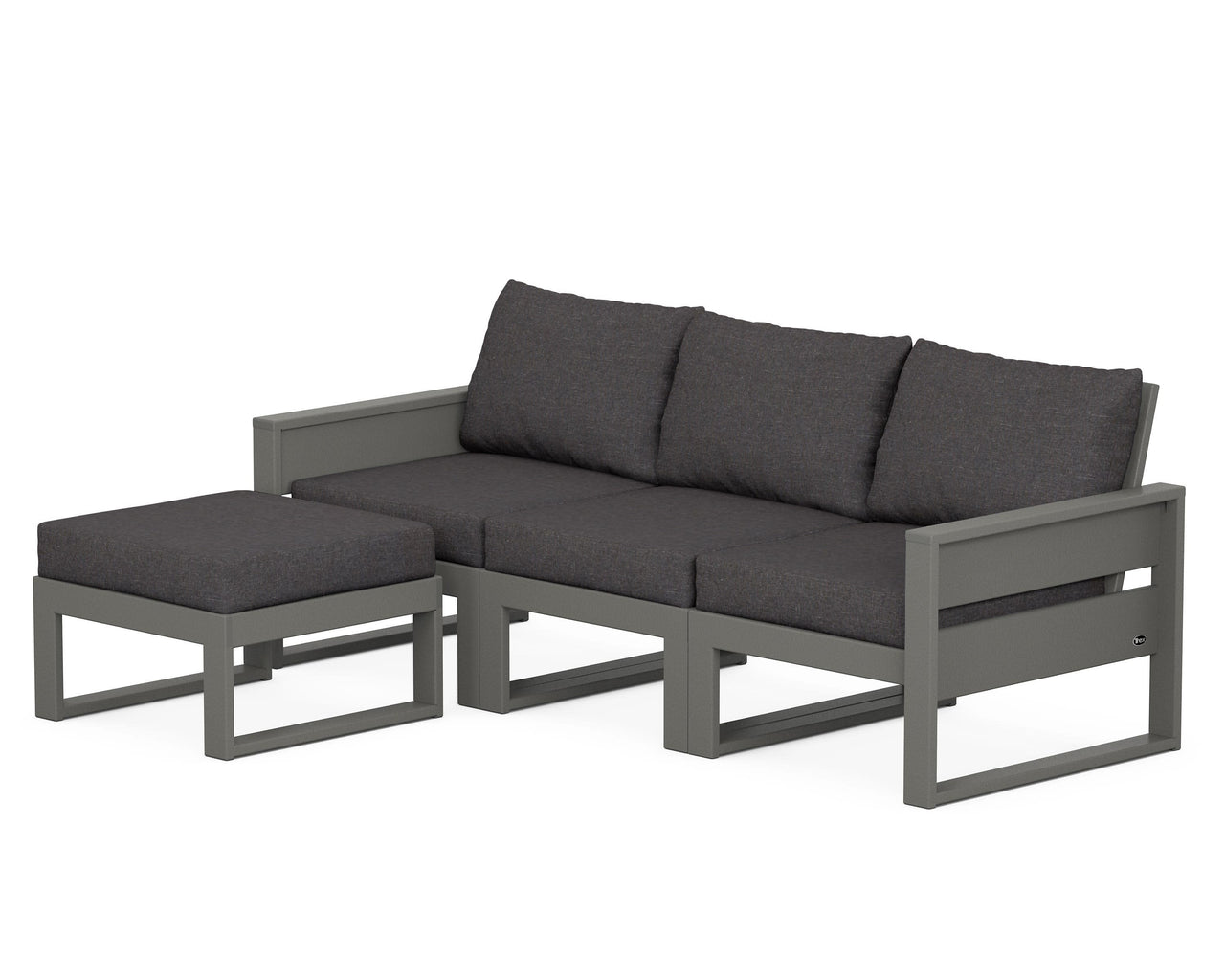 Trex Eastport 4- Piece Sectional with Ottoman