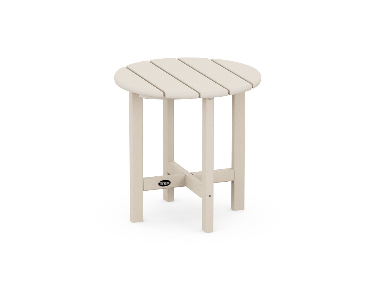 Trex Cape Cod Round 18" Side Table - Sand Castle