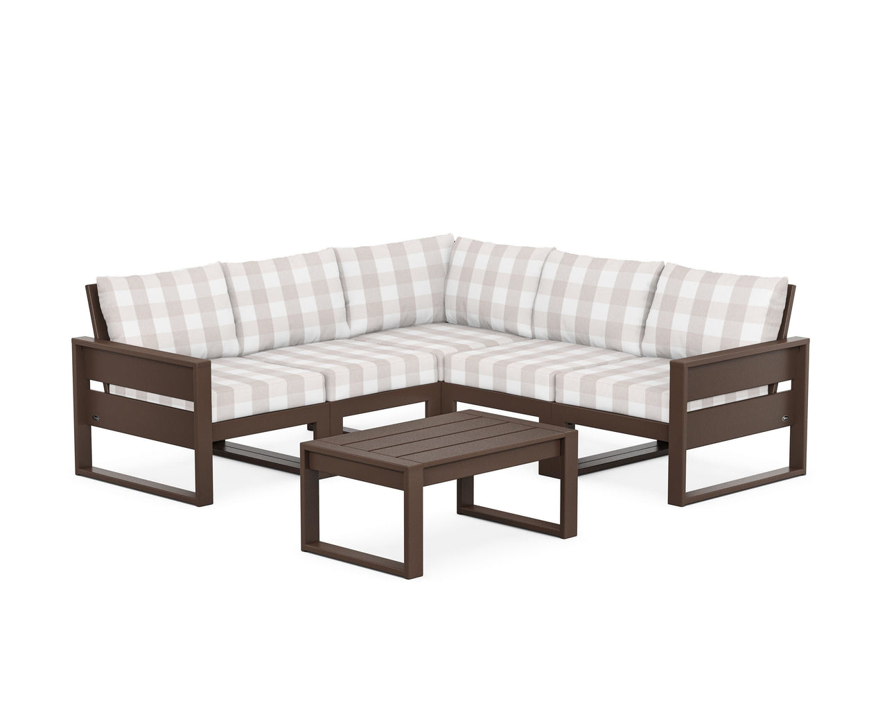 Trex Eastport 6-Piece Deep Seating Sectional + Coffee Table Set