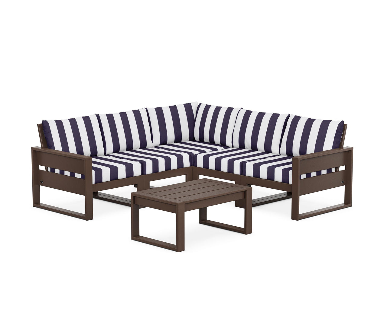 Trex Eastport 6-Piece Deep Seating Sectional + Coffee Table Set