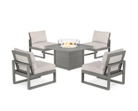 Thumbnail for Trex Eastport Modular 5-Piece Deep Seating Set with Yacht Club Fire Pit Table
