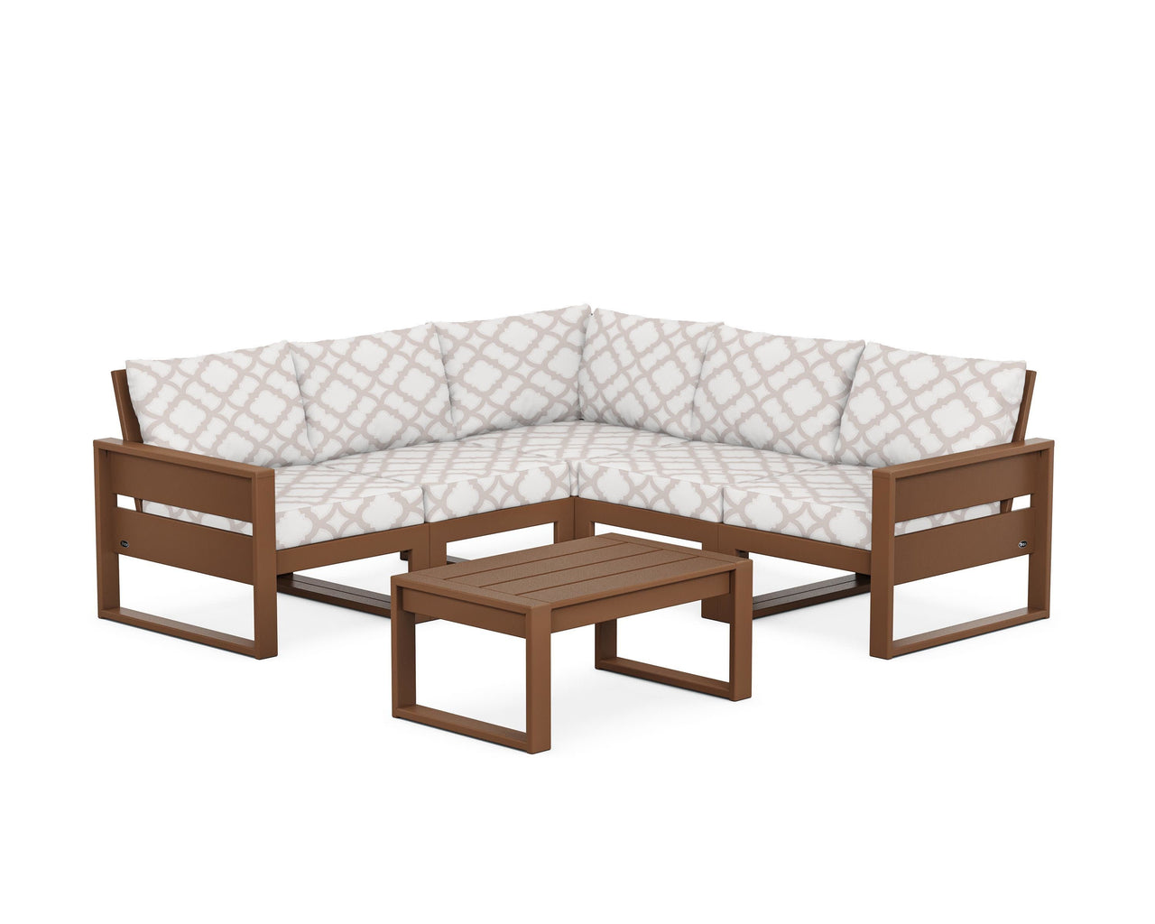 Trex Eastport 6-Piece Deep Seating Sectional + Coffee Table Set