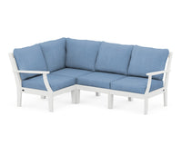 Thumbnail for Trex Yacht Club Modular 4-Piece Deep Seating Set