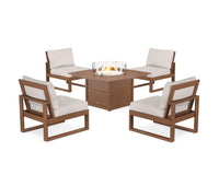 Thumbnail for Trex Eastport Modular 5-Piece Deep Seating Set with Square Fire Pit Table