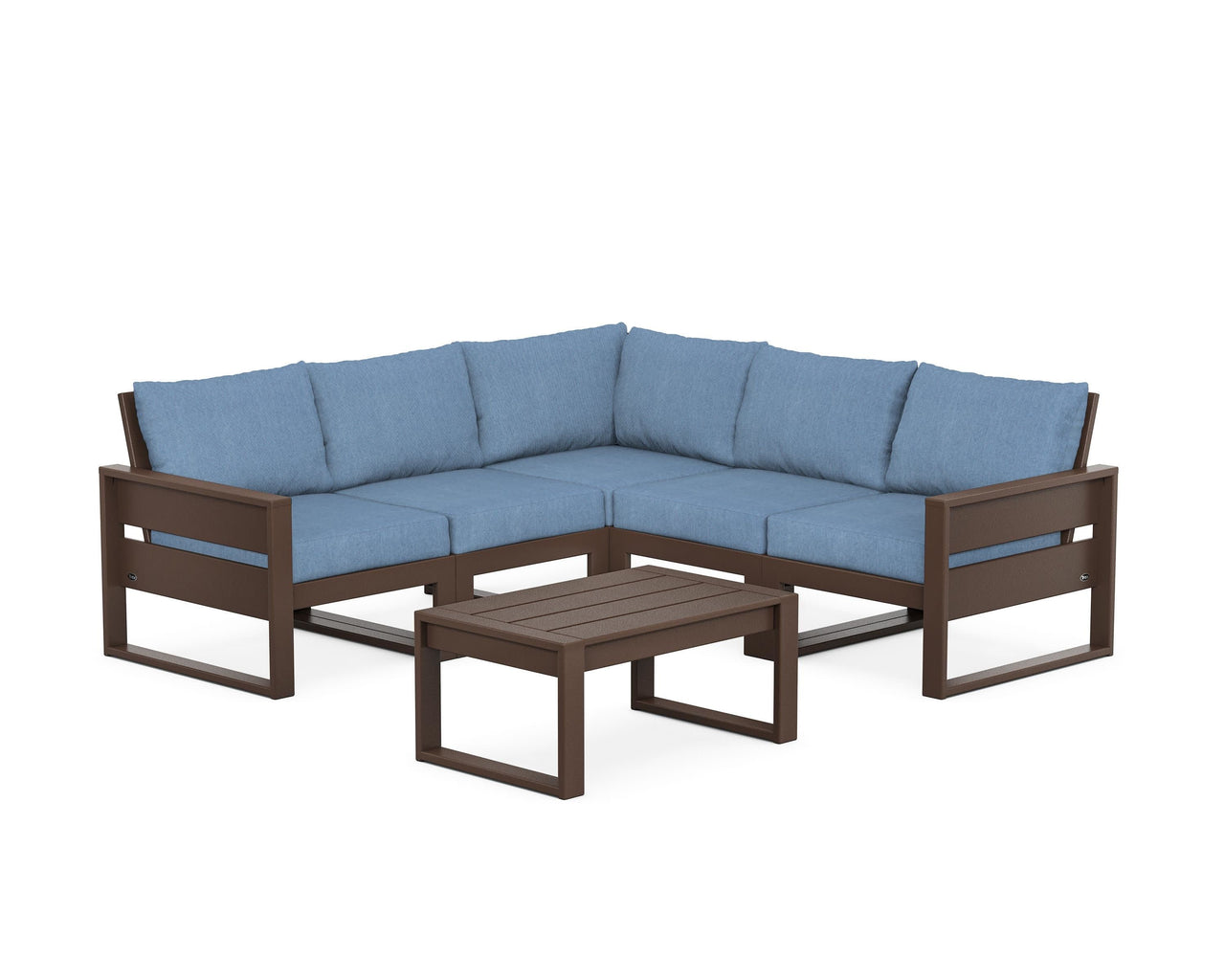 Trex Eastport 6-Piece Deep Seating Sectional + Coffee Table Set
