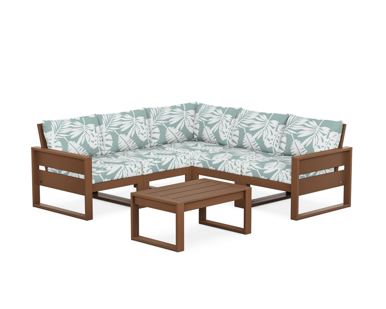 Trex Eastport 6-Piece Deep Seating Sectional + Coffee Table Set