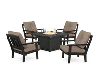 Thumbnail for Trex Cape Cod 5-Piece Deep Seating Set with Fire Pit Table