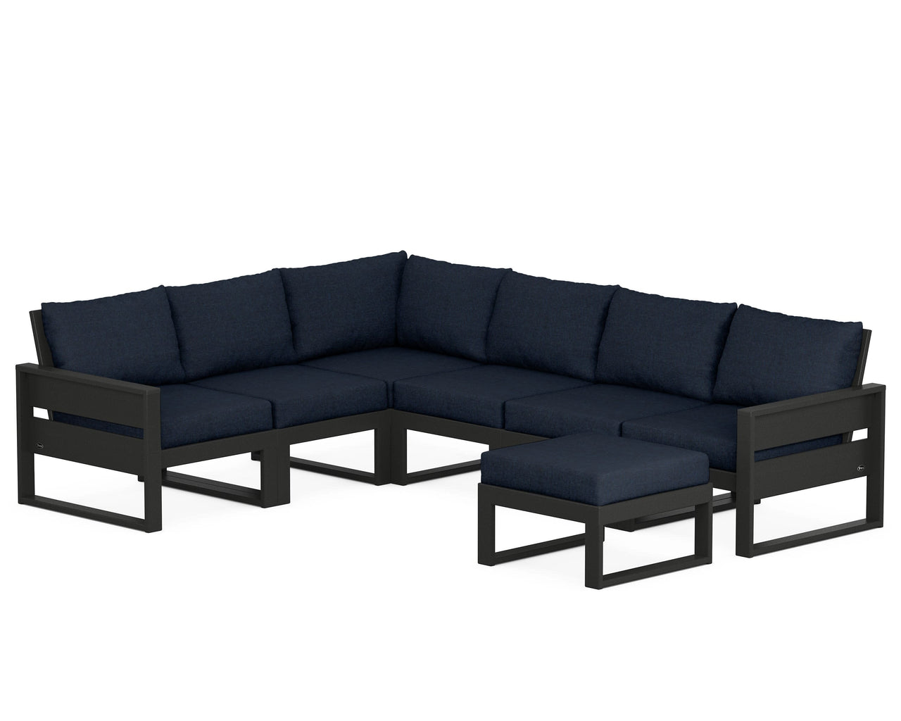 Trex Eastport 6-Piece Sectional with Ottoman