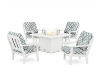 Thumbnail for Trex Cape Cod 5-Piece Deep Seating Set with Fire Pit Table