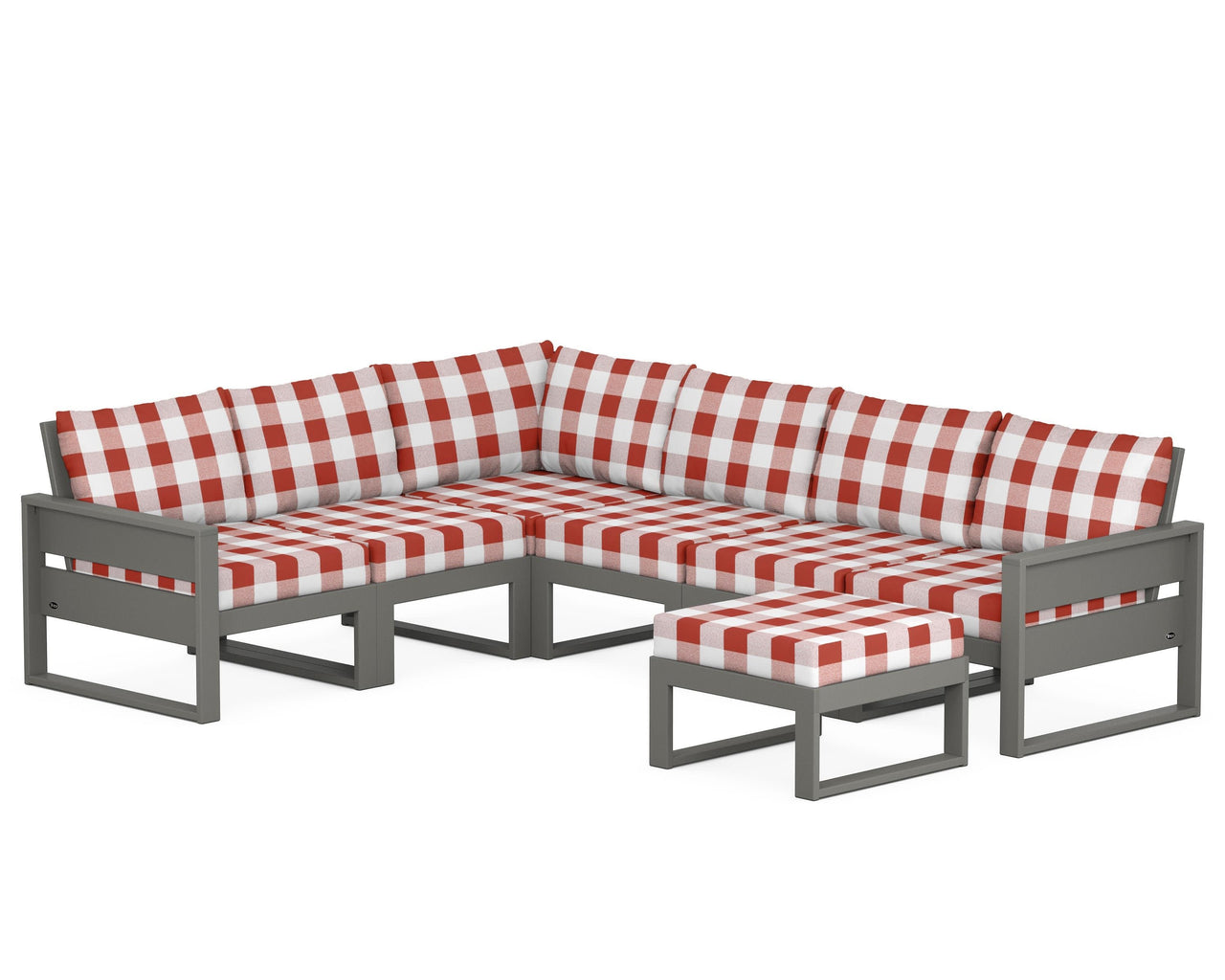 Trex Eastport 6-Piece Sectional with Ottoman