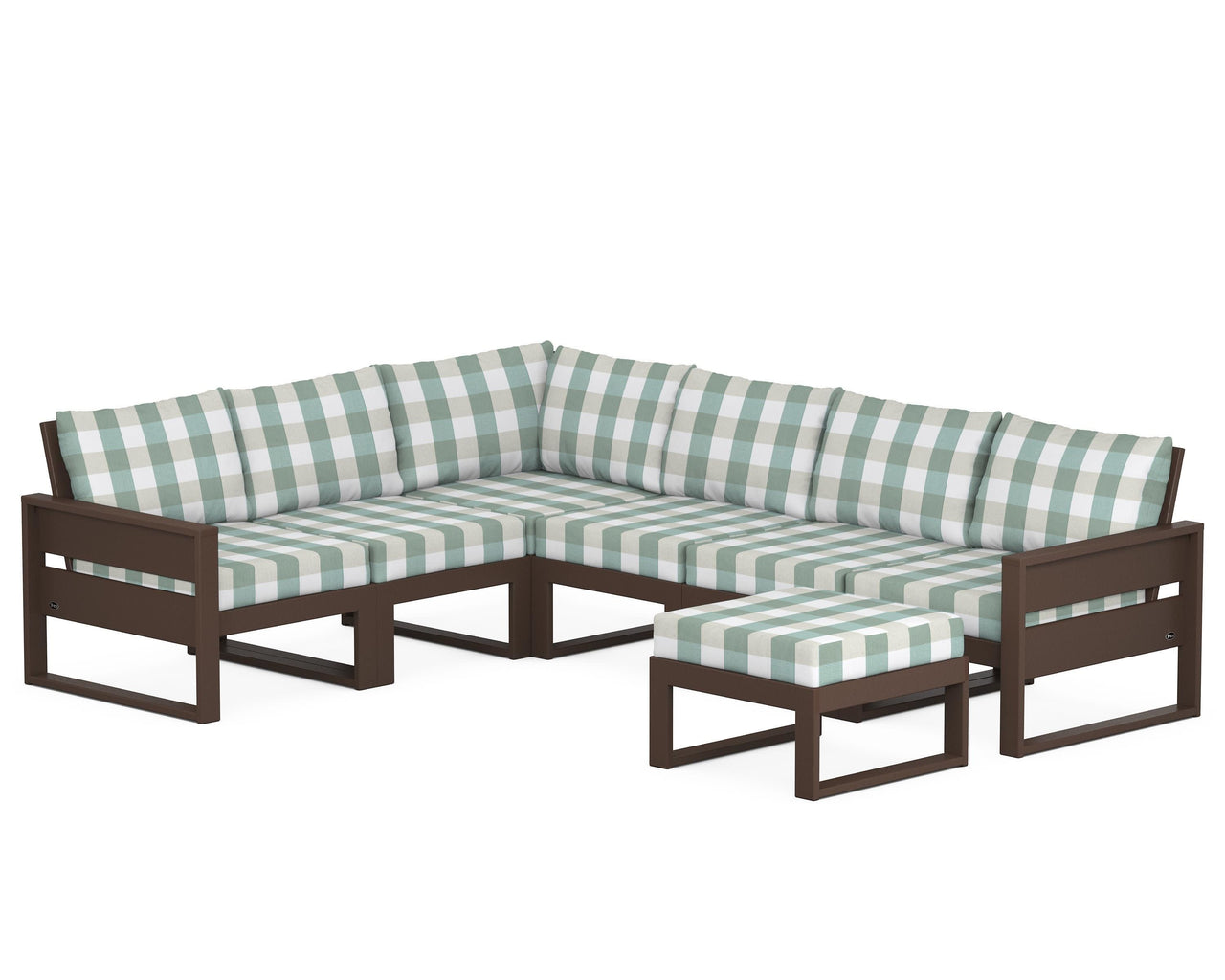 Trex Eastport 6-Piece Sectional with Ottoman