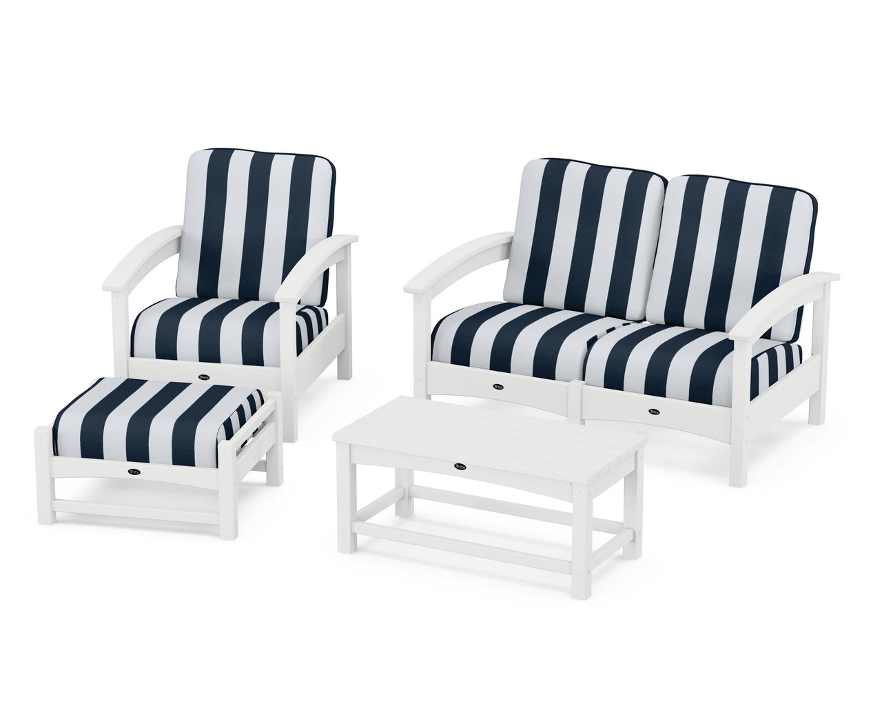 Trex Rockport 4-Piece Deep Seating Conversation Group