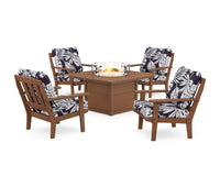 Thumbnail for Trex Cape Cod 5-Piece Deep Seating Set with Fire Pit Table