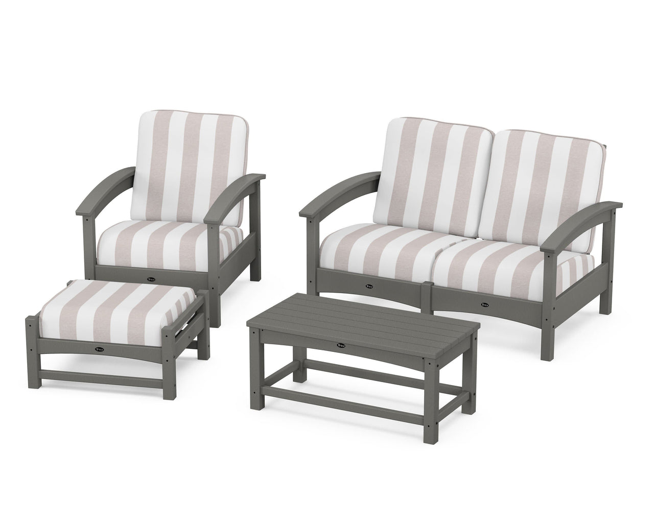 Trex Rockport 4-Piece Deep Seating Conversation Group