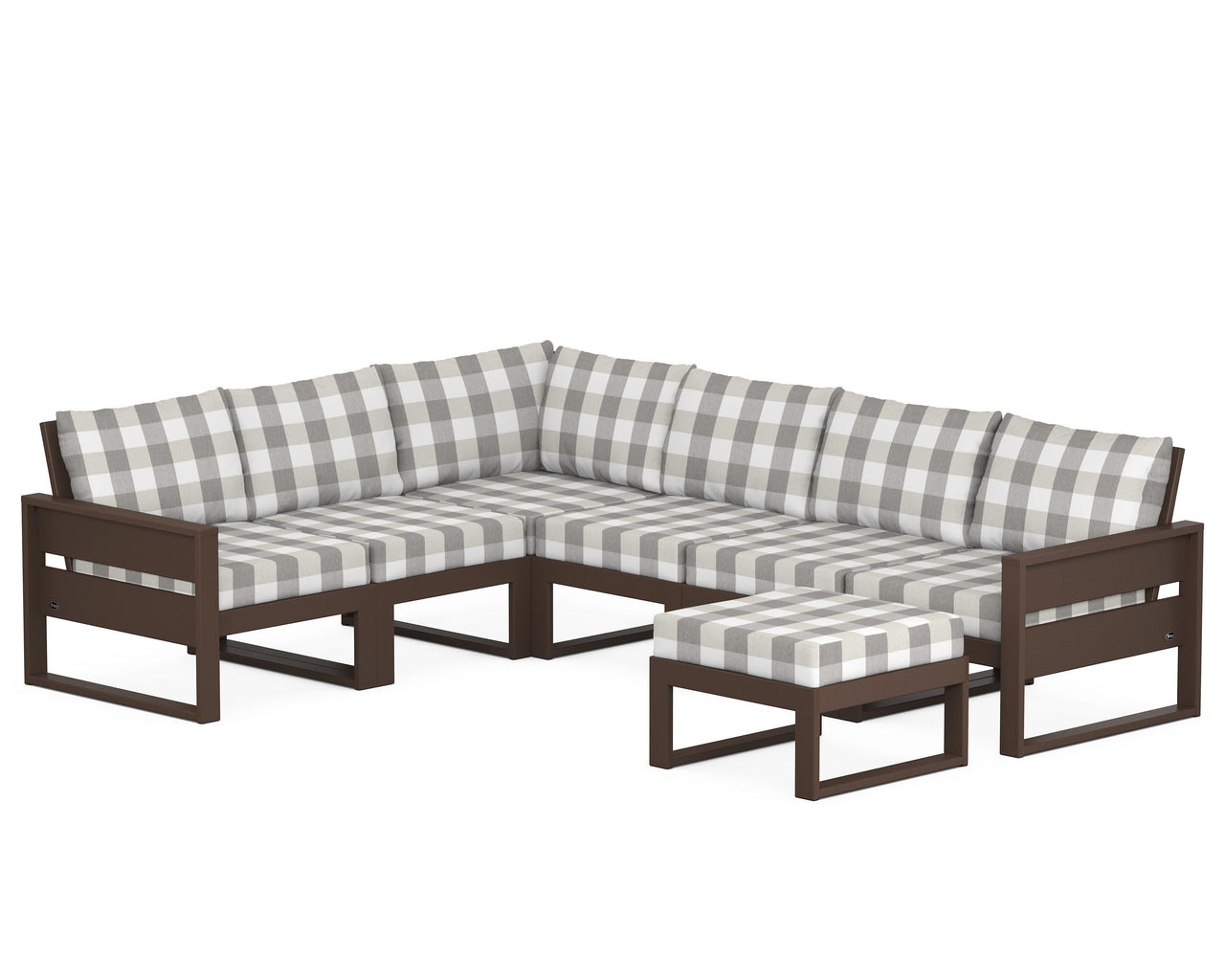 Trex Eastport 6-Piece Sectional with Ottoman