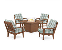 Thumbnail for Trex Cape Cod 5-Piece Deep Seating Set with Fire Pit Table