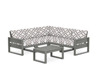 Thumbnail for Trex Eastport 6-Piece Deep Seating Sectional + Coffee Table Set