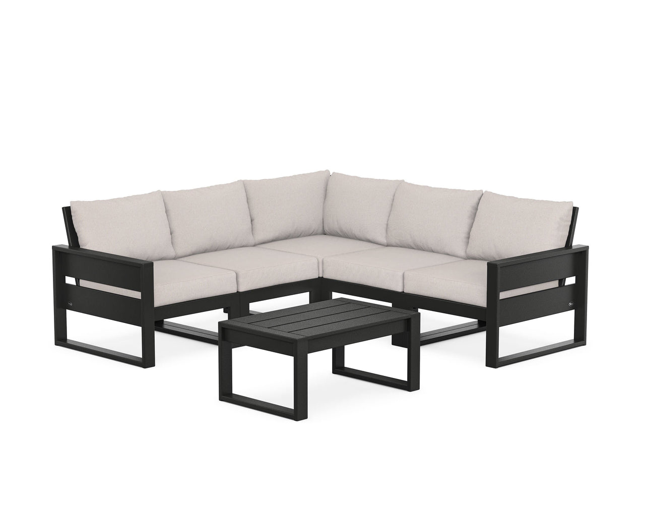 Trex Eastport 6-Piece Deep Seating Sectional + Coffee Table Set