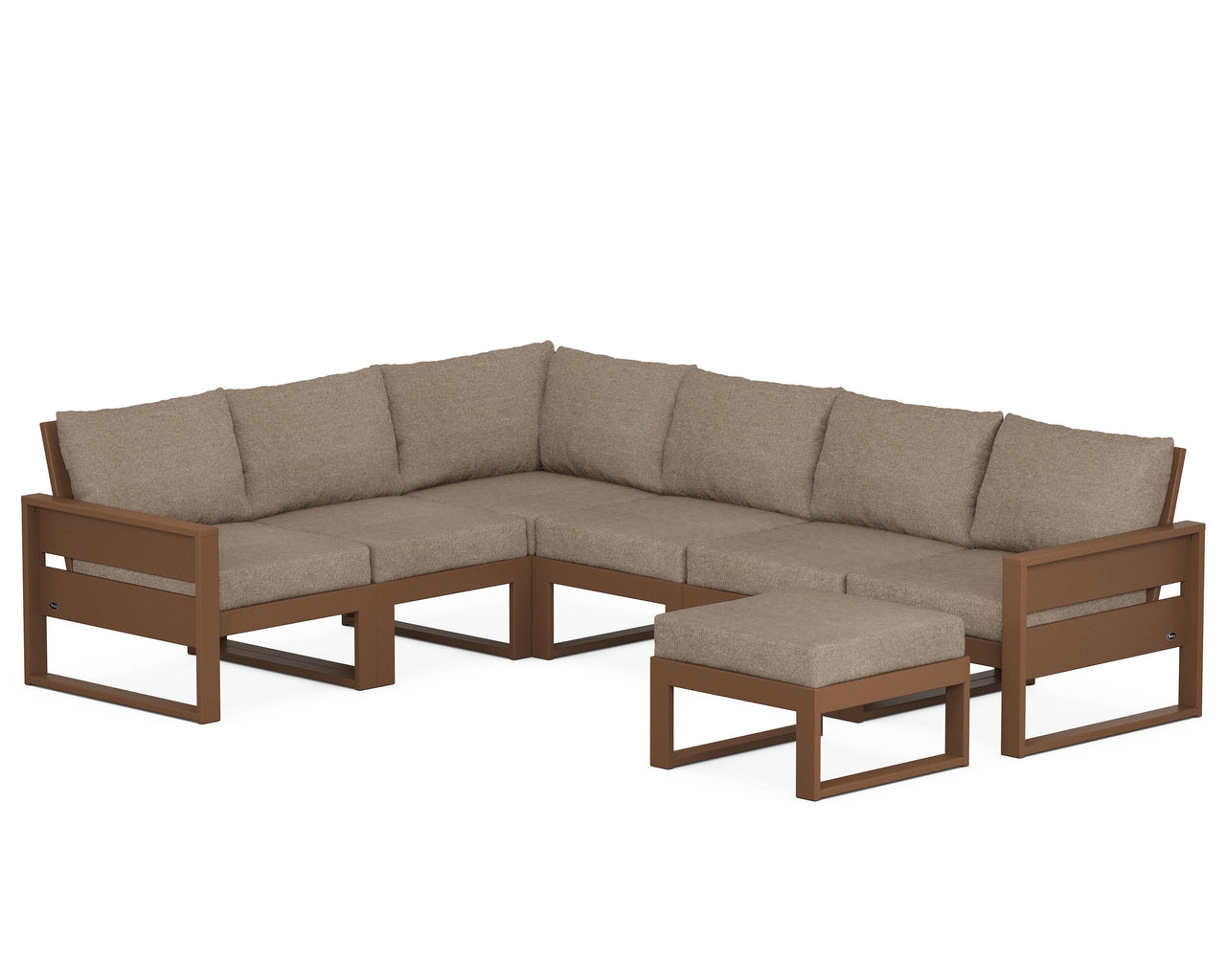 Trex Eastport 6-Piece Sectional with Ottoman